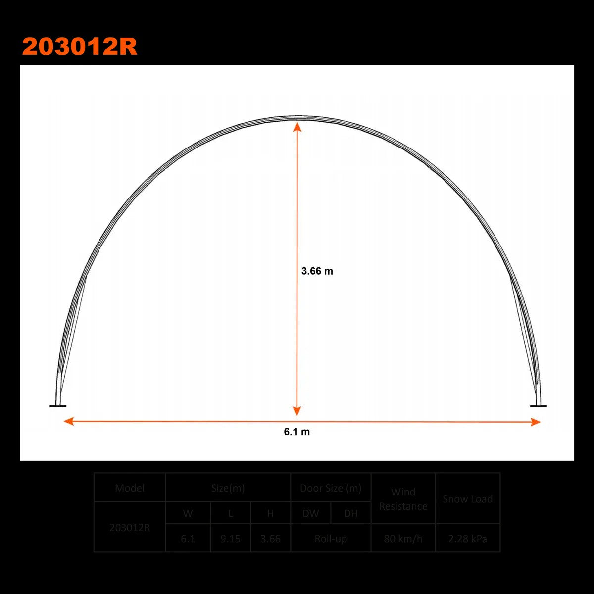20ft x 30ft Single Trussed Storage Tent