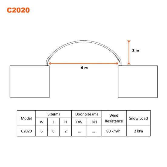 20 x 20 ft Container Shelter
