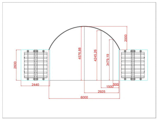 20ft x 40ft Container Shelter with Closed Back Panel