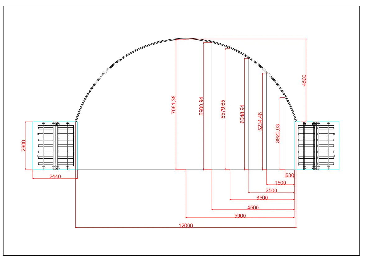 40ft x 40ft Container Shelter