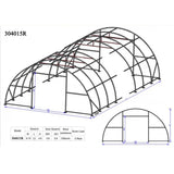 30ft x 40ft Single Trussed Storage tent