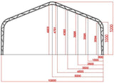 33FT Series Double Trussed Storage Tent