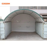 20ft x 20 ft Container Shelter with Closed Back Panel