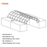 20ft x 40ft Container Shelter