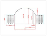 20ft x 20 ft Container Shelter with Closed Back Panel
