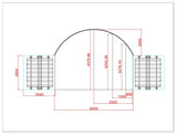 20ft x 40ft Container Shelter with Closed Back Panel