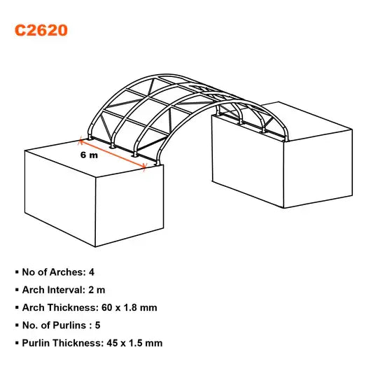 26ft x 20ft Container Shelter