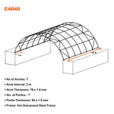40ft x 40ft Container Shelter