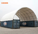 40ft x 40ft Extended Roof Container Shelter