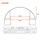40ft x 40ft Extended Roof Container Shelter