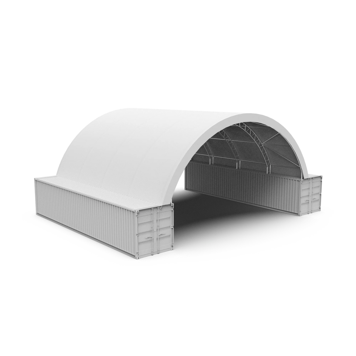 40ft x 40ft Double Trussed Container Shelter