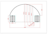 40ft x 40ft Extended Roof Container Shelter