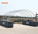 60ft x 40ft Double Trussed Container Shelter