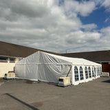 9x15 meter marquee outside a sports building
