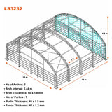 10m x 10m Large Livestock Shelter Tent
